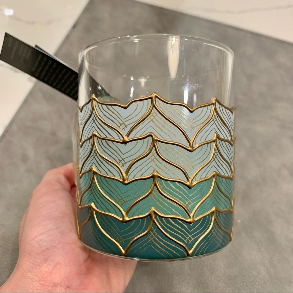 🧜♀️ Starbucks 50th Anniversary Siren Mermaid Tail Pattern Glass Mug Cup - Picture 3 of 3
